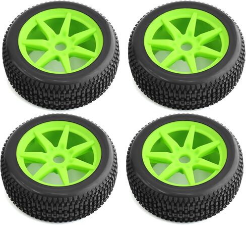 إطارات RC مثبتة مسبقًا 4.6 بوصة عرض 1.65 بوصة حافة 7 تكلم 17 مم سداسية لـ Arrma Typhon 6S BLX Typhon 3S BLX Typhon Mega 550 ترقيات (أخضر) in Kuwait