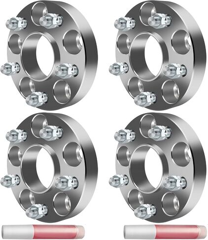 ECCPP Two Pair of 1 inch 5x4.5 Hubcentric Wheel Spacers 5 Lug 5x114.3 to 5x114.3mm Fits for CR-Z for Civic for S2000 with 12x1.5 Studs in Saudi Arabia