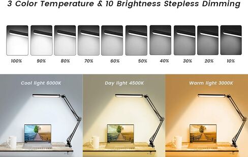 weishan Manicure Light for Table Nail lamp for Desk, lampara para mesa de uñas Profesional, Swing Arm LED Bar USB Lights in Saudi Arabia