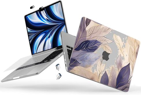 Designed for M3/M2/M1 MacBook Pro 16 inch Case 2023 2021 A2991 A2780 A2485 Pro/Max, Ultra-Thin Hard Shell Case with Keyboard Cover & USB Adapter & Webcam Cover, Abstract Flowers in Saudi Arabia