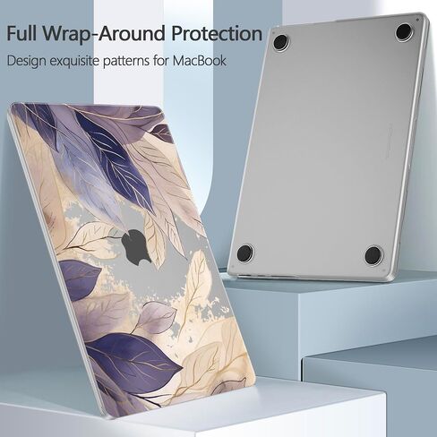 Designed for M3/M2/M1 MacBook Pro 16 inch Case 2023 2021 A2991 A2780 A2485 Pro/Max, Ultra-Thin Hard Shell Case with Keyboard Cover & USB Adapter & Webcam Cover, Abstract Flowers in Saudi Arabia