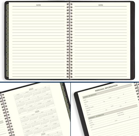 AT-A-GLANCE 2025 Planner, Monthly, 7" x 8-3/4", Medium, Recycled, Black (70120G0525) in Saudi Arabia