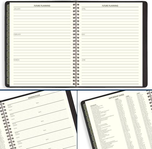 AT-A-GLANCE 2025 Planner, Monthly, 7" x 8-3/4", Medium, Recycled, Black (70120G0525) in Saudi Arabia