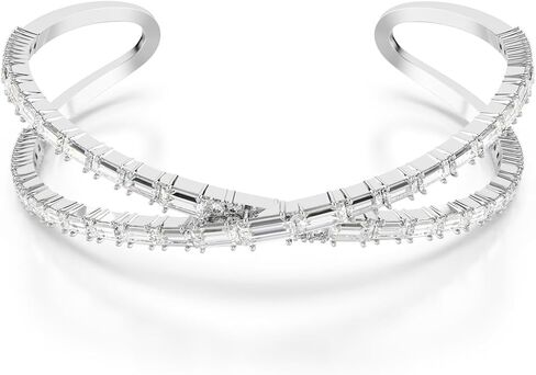 SWAROVSKI Hyperbola Cuff, Infinity Motif, Clear Crystals, Rhodium Finished Metal in Saudi Arabia