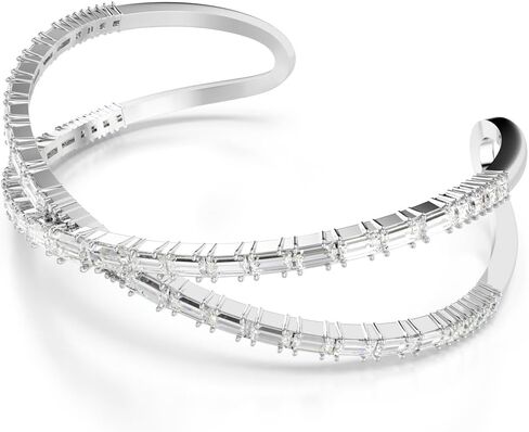 SWAROVSKI Hyperbola Cuff, Infinity Motif, Clear Crystals, Rhodium Finished Metal in Saudi Arabia