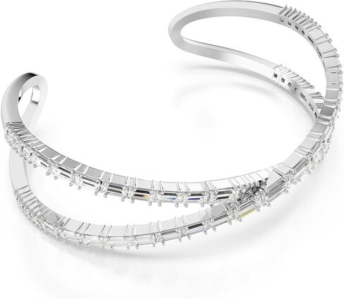 SWAROVSKI Hyperbola Cuff, Infinity Motif, Clear Crystals, Rhodium Finished Metal in Saudi Arabia