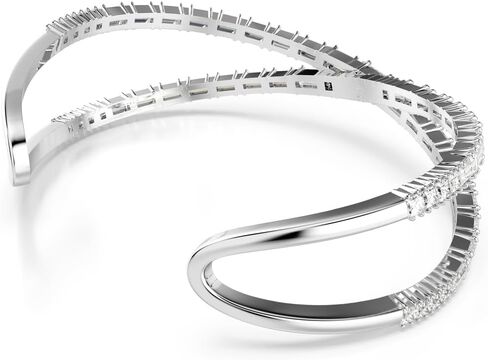 SWAROVSKI Hyperbola Cuff, Infinity Motif, Clear Crystals, Rhodium Finished Metal in Saudi Arabia