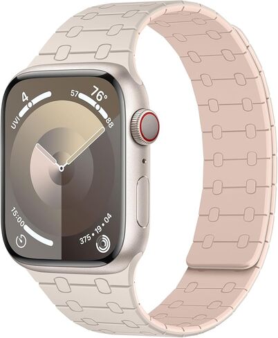 Amizee أشرطة مغناطيسية متوافقة مع سوار ساعة Apple 49 مم 45 مم 44 مم 42 مم 41 مم 40 مم 38 مم حزام سيليكون رياضي للنساء والرجال لسلسلة iWatch Ultra 2 9 8 7 6 SE 5 4 3 2 1 (49/45/44/42، أسود) in Kuwait