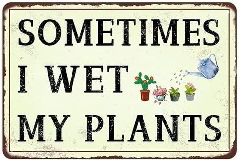 Funny Garden Decor - A Dirty Hoe is a Happy Hoe - Gardening Gifts - Vintage Outside Gardening Sign - Garden Gate Signs - 12x8 inches Aluminum Metal Sign in Saudi Arabia