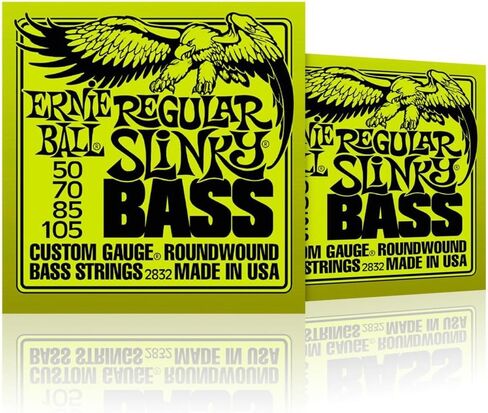 Ernie Ball 2832 Regular Slinky Round Wound Bass Strings 2 Pack in Saudi Arabia