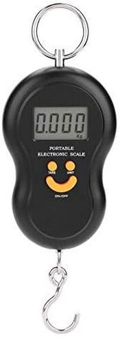 Portable LCD Display Digital Fishing Hanging Scale Electric Fishing Weighing Scale for Fishing Postal Parcel Kitchen Home (Black) Fishing Tools and Accessories in Saudi Arabia