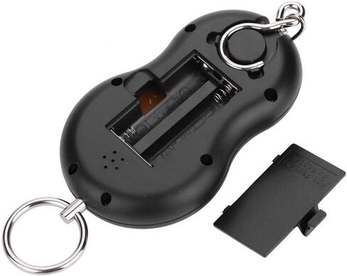 Portable LCD Display Digital Fishing Hanging Scale Electric Fishing Weighing Scale for Fishing Postal Parcel Kitchen Home (Black) Fishing Tools and Accessories in Saudi Arabia