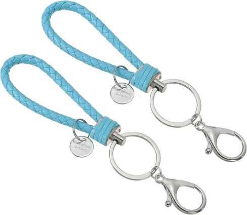 PATIKIL Keychain Bracelet, Woven Leather Wristlet Keychain for Women and Men for Car Keys, Bag Decoration in Saudi Arabia