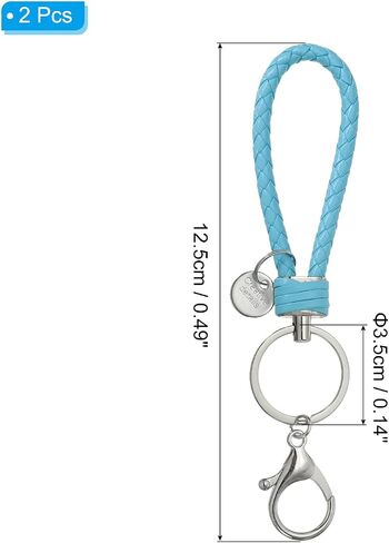 PATIKIL Keychain Bracelet, Woven Leather Wristlet Keychain for Women and Men for Car Keys, Bag Decoration in Saudi Arabia