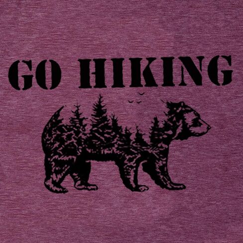 Workout Sleeveless Funny Forest Bear Printed Cute Nature Shirts Women T Shirt Graphic Summer Tank Tops Go Hiking Mountain Tee in Saudi Arabia