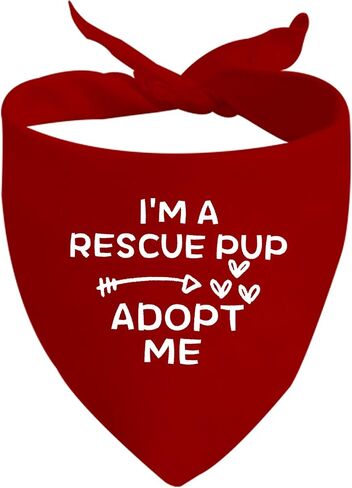 JXGZSO 1 Piece I'm A Foster/Shelter/Rescue Pup Adopt Me Dog Bandana Adopted Dog Bandana Adopt Me Rescue Dog Bandana (Foster pup) in Saudi Arabia