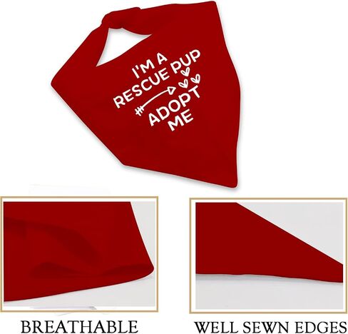 JXGZSO 1 Piece I'm A Foster/Shelter/Rescue Pup Adopt Me Dog Bandana Adopted Dog Bandana Adopt Me Rescue Dog Bandana (Foster pup) in Saudi Arabia