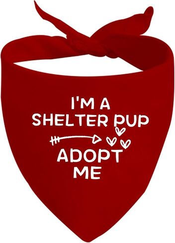 JXGZSO 1 Piece I'm A Foster/Shelter/Rescue Pup Adopt Me Dog Bandana Adopted Dog Bandana Adopt Me Rescue Dog Bandana (Foster pup) in Saudi Arabia