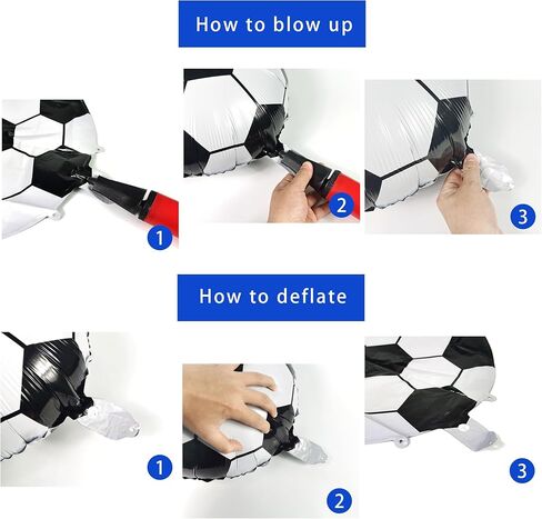 مجموعة قوس كرة القدم من بانبالون باللون الأزرق والذهبي لتزيين حفلات كرة القدم بالونات كرة القدم للرجال والصبية وحفلات أعياد الميلاد وحفلات كرة القدم ومستلزمات الحفلات (الذهب الأزرق) in Kuwait