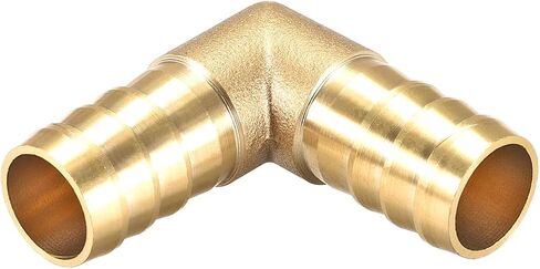 uxcell 12mm Barb Brass Hose Fitting 90 Degree Elbow Pipe Connector Coupler Tubing in Saudi Arabia