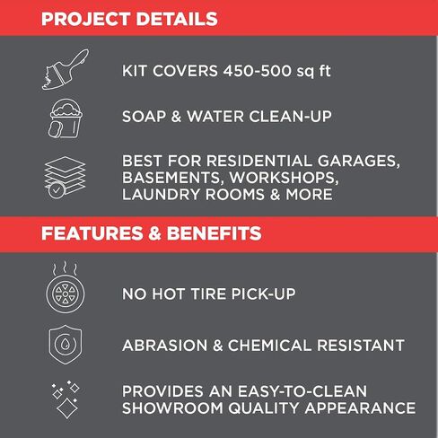 Rust-Oleum 327081 EPOXYSHIELD Garage Floor Coating, 1 Car Kit, Dark Gray in Saudi Arabia