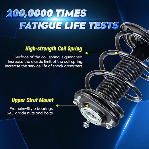 مجموعة صدمات أمامية وخلفية مع زنبرك ملفوف لسيارة Toyota RAV4 2006-2008 2.4L & 2009-2012 2.5L، استبدل 1331622L 1331622R 349024، يسار ويمين، 4 قطعة in Saudi Arabia