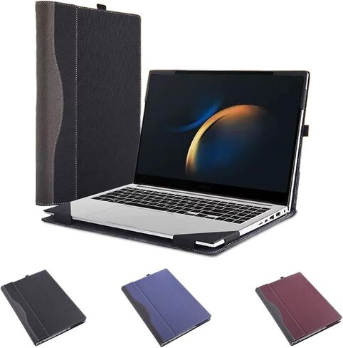 Laptop Sleeve for Samsung Galaxy Book3 Pro 360 Book3 Ultra Laptop Shell-Proof 14-inch Laptop Liner Leather case (Dark Blue) in Saudi Arabia