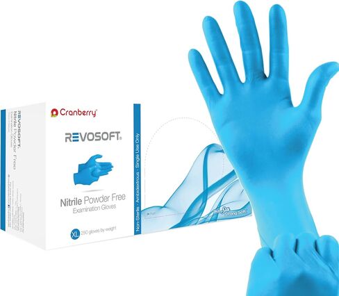 Cranberry CR3275 RevoSoft Nitrile Powder Free Exam Gloves, Disposable, 2.8 mil, in Kuwait