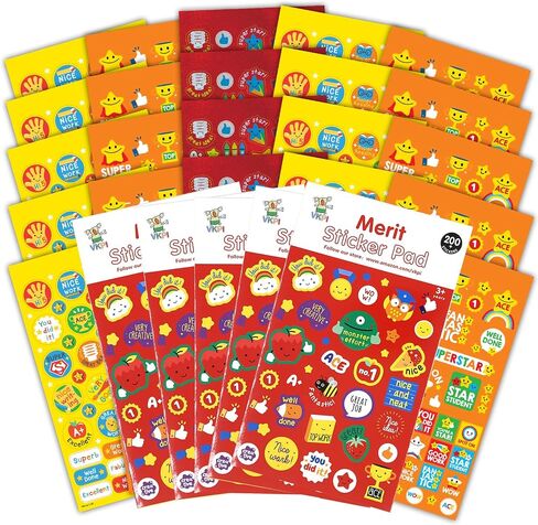 1000+ Pieces Rewards Stickers for Students, Teacher Encouraging Stickers School Classroom Supplies, Incentive Words Cute Animal Motivational Sticker, Potty Training Sticker for Kids, White Cover in Saudi Arabia