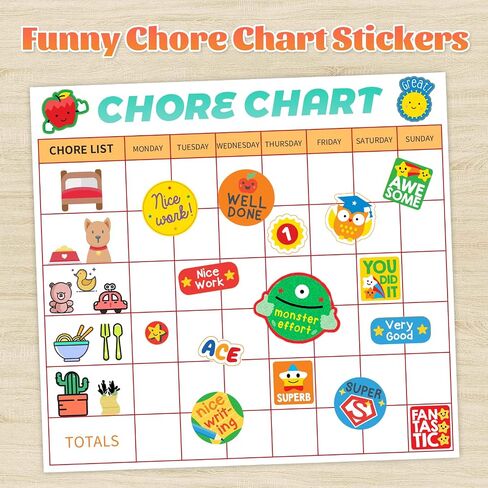 1000+ Pieces Rewards Stickers for Students, Teacher Encouraging Stickers School Classroom Supplies, Incentive Words Cute Animal Motivational Sticker, Potty Training Sticker for Kids, White Cover in Saudi Arabia