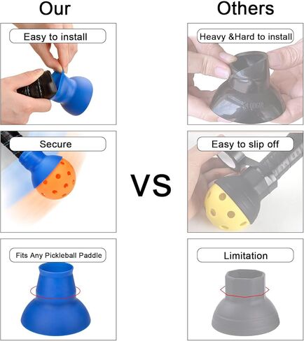 يتم ربط مسترد كرة بيكل بول من iGuerburn بمجاديف كرة بيكلبول، ومنتقي كرة بيكلبول العلوي أسهل في الالتقاط، وإكسسوارات كرة بيكلبول للنساء/الرجال - 0.78 أونصة in Kuwait