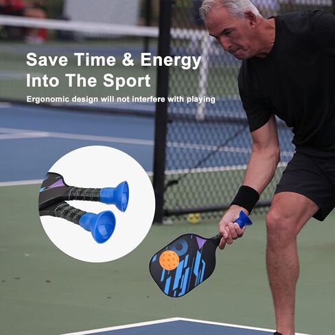 يتم ربط مسترد كرة بيكل بول من iGuerburn بمجاديف كرة بيكلبول، ومنتقي كرة بيكلبول العلوي أسهل في الالتقاط، وإكسسوارات كرة بيكلبول للنساء/الرجال - 0.78 أونصة in Kuwait