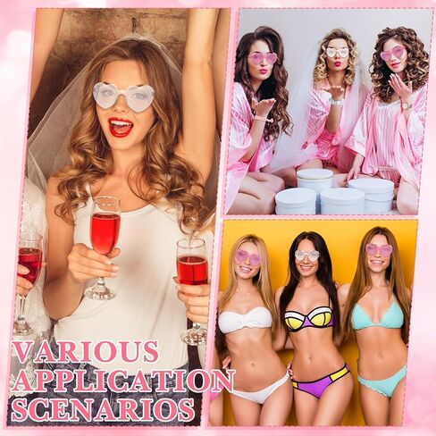 12 Sets Bachelorette Party Decorations Bachelorette Sunglasses Satin Bridesmaid Scrunchies Wristbands for Bridesmaids in Saudi Arabia