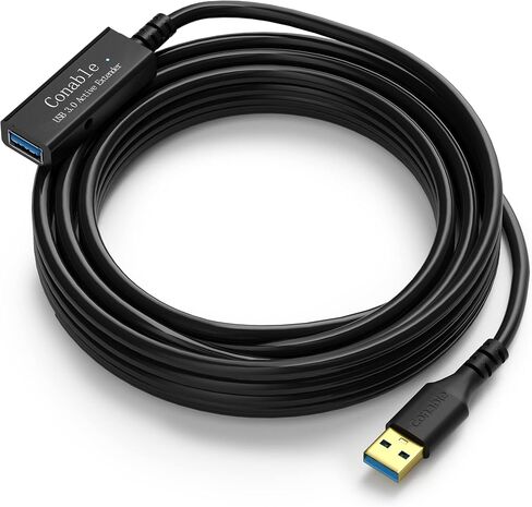 3 Pack USB 3.0 Extension Cable 4 Feet, USB A Male to Female Extender Cord, 5Gbps Data Transfer for Webcam, Printer, Keyboard, Mouse, Flash Drive, Hard Drive, Controller, Black Cable with 5 Cable Ties in Saudi Arabia