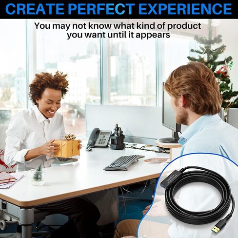 3 Pack USB 3.0 Extension Cable 4 Feet, USB A Male to Female Extender Cord, 5Gbps Data Transfer for Webcam, Printer, Keyboard, Mouse, Flash Drive, Hard Drive, Controller, Black Cable with 5 Cable Ties in Saudi Arabia