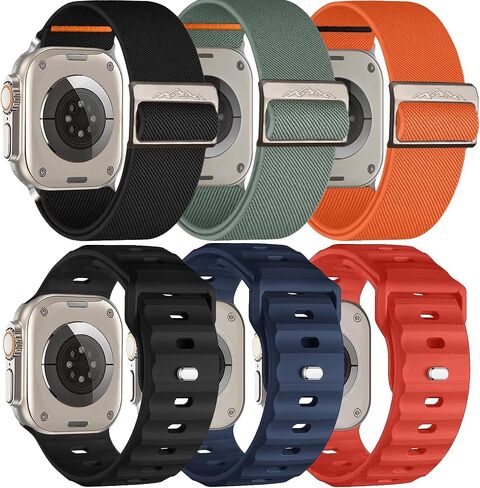 Compatible with Apple Watch Ultra 2 Band/Watch Ultra Band 49mm 45mm 44mm 42mm, Replacement Strap for Men Women iWatch Bands Series Ultra 9 8 7 6 5 4 3 2 SE in Saudi Arabia
