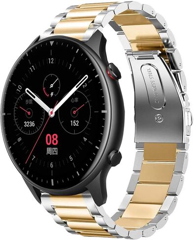 متوافق مع سوار Amazfit GTR 2، سوار معدني بديل من الفولاذ المقاوم للصدأ متوافق مع ساعة Amazfit GTR 2 الذكية in Kuwait