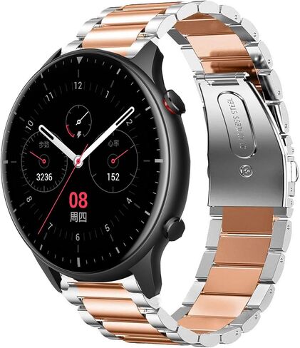 متوافق مع سوار Amazfit GTR 2، سوار معدني بديل من الفولاذ المقاوم للصدأ متوافق مع ساعة Amazfit GTR 2 الذكية in Kuwait