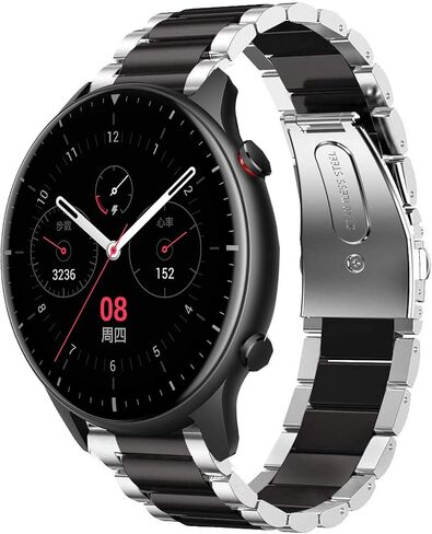 متوافق مع سوار Amazfit GTR 2، سوار معدني بديل من الفولاذ المقاوم للصدأ متوافق مع ساعة Amazfit GTR 2 الذكية in Kuwait