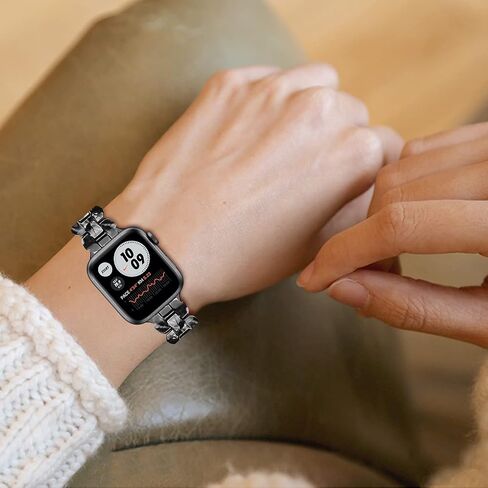 Slim Resin Compatible for Apple watch band 38mm 40mm 41mm 42mm 44mm 45mm,Dressy Fashion Lightweight Strap Replacement with metal buckle for iWatch SE Series7 6 5 4 3 2 1 in Saudi Arabia