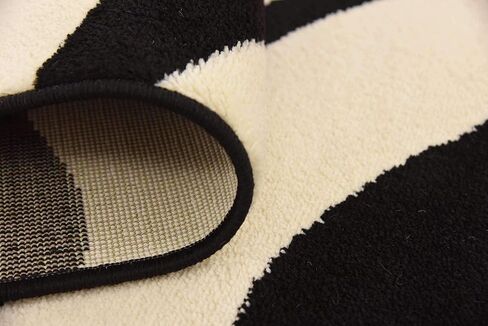 Unique Loom Wildlife Collection Animal Inspired with Zebra Design Area Rug, 3 ft 3 in x 5 ft 3 in, Ivory/Black in Kuwait