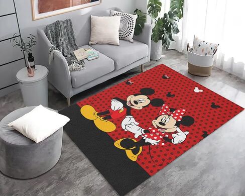 PooBa Cute Mouse Area Rug Cartoon Anime Popular Rug Movie Cartoon Character Carpet for Livingroom Child Room Bedroom Playroom Home Decor Floor Mat 2' x 3' in Saudi Arabia