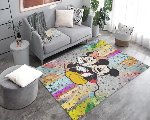 PooBa Cute Mouse Area Rug Cartoon Anime Popular Rug Movie Cartoon Character Carpet for Livingroom Child Room Bedroom Playroom Home Decor Floor Mat 2' x 3' in Saudi Arabia
