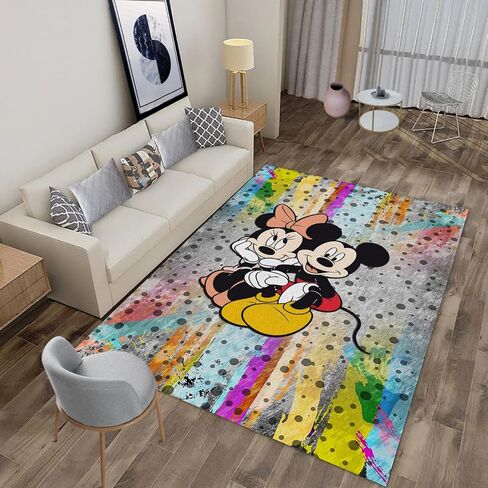 PooBa Cute Mouse Area Rug Cartoon Anime Popular Rug Movie Cartoon Character Carpet for Livingroom Child Room Bedroom Playroom Home Decor Floor Mat 2' x 3' in Saudi Arabia