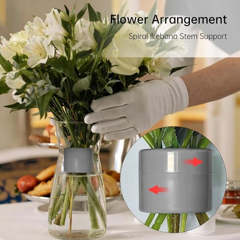 Spiral Ikebana Stem Holder,Flower Arranger Twist Bouquet Holder Reusable Floral Grid for Vasewedding Bouquet Holder (Green) in Saudi Arabia