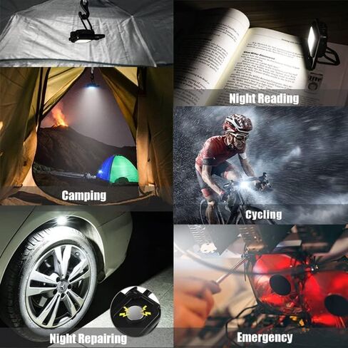 Mini COB Keychain Light, Rechargeable Small LED Flashlight, 800 Lumen, Portable 4 Light Modes Pocket with Folding Bracket Bottle Opener & Magnet Base, Emergency Camping Fishing Walking Work in Saudi Arabia