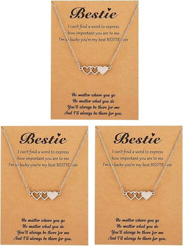 Harry and Henry Best Friend Necklace for 2/3/4/5 Sister Necklace Heart Matching Necklaces for Teen Girls Friendship Necklaces for Girls Bff Necklace Gifts for Friends Sisters in Saudi Arabia