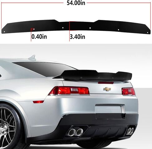 سبويلر خلفي من Wickerbill لسيارة 2014-2015 Chevy 5th Gen Camaro SS, RS, LS, LT, 1LE, ZL1، قطعة واحدة أضف على طراز Wicker Bill Spoiler in Saudi Arabia