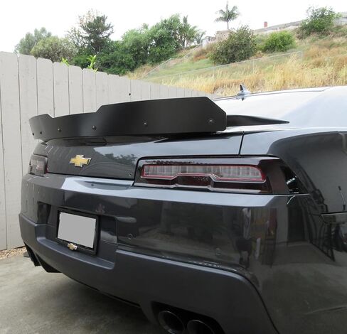 سبويلر خلفي من Wickerbill لسيارة 2014-2015 Chevy 5th Gen Camaro SS, RS, LS, LT, 1LE, ZL1، قطعة واحدة أضف على طراز Wicker Bill Spoiler in Saudi Arabia
