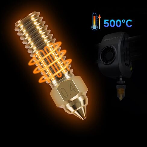 فوهات XBERSTAR لفوهات Creality K1/K1 Max فوهة نحاسية ثلاثية الأبعاد 0.2-1.2 مم خيوط 1.75 مم (فوهة نحاسية 0.2 مم) in Saudi Arabia